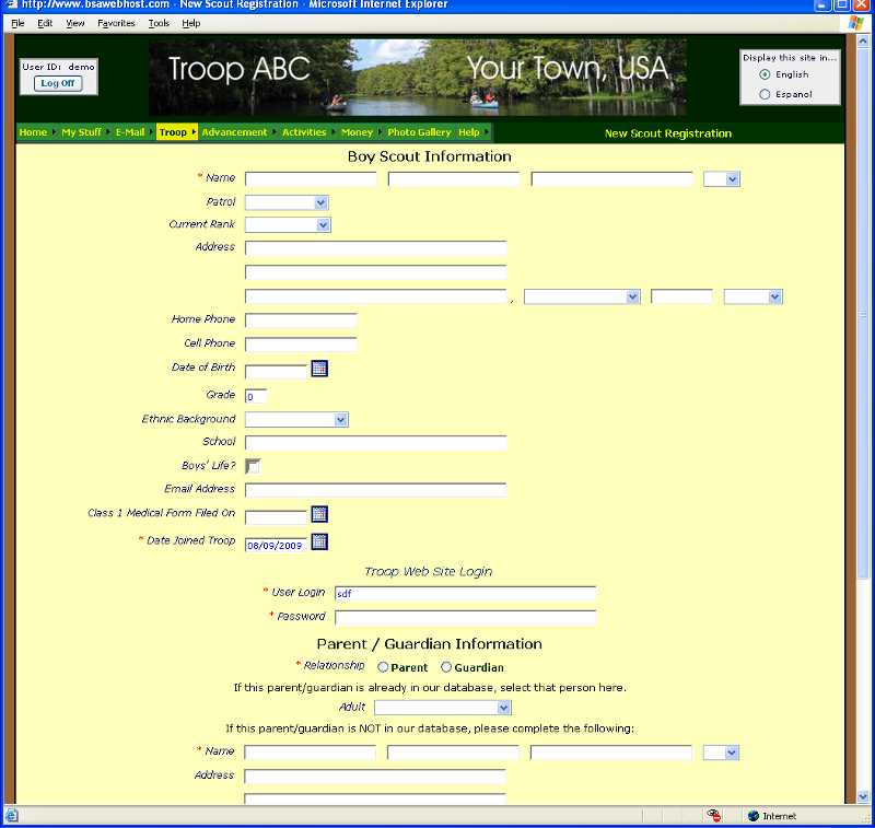 Registration Form